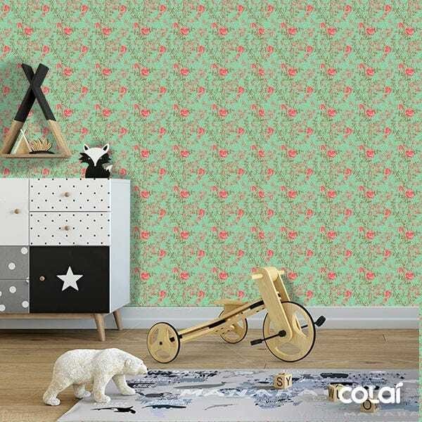 Papel De Parede Adesivo Lavável Rosa Arbustiva 12m - 6