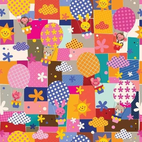 Papel de Parede Lavável Brincadeiras e Diversão 6m - 1