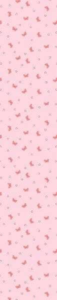 Papel de Parede Adesivo Lavável Borboletas Rosas 9m - 5