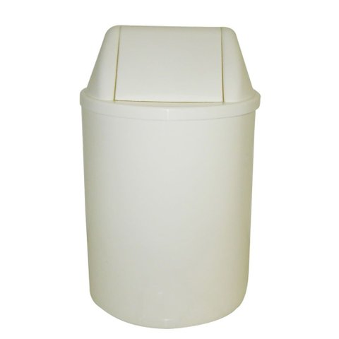 Cesto de Plástico 29cm / 12 Litros com Tampa Vai e Vem Branco - Eb9b - Jsn Cesto de Plástico 29cm Co