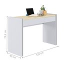 Ver imagem 2 de Mesa para Estudos com Nichos Deacon Branco Tauari