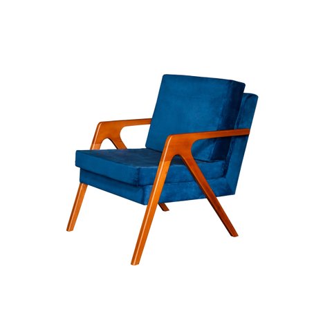 Poltrona decorativa Mona Luxo Dora Bela - 0129