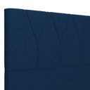 Ver imagem 7 de Cabeceira Cama Box Casal 140 cm Aurora W01 Suede Azul Marinho - Lyam Decor
