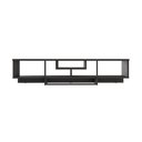 Ver imagem 3 de Rack para TV até 75 Polegadas Tribeca 180cm MDP com Nicho Marrom e Preto Metalig
