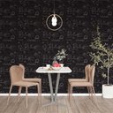 Ver imagem 1 de Papel de Parede Casual Whatsapp Fundo Preto Gh Papel de Parede 3,0m