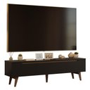 Ver imagem 2 de Rack para Tv até 80 Polegadas 180cm 2 Portas 1 Gaveta Preto/rustic Toronto Madesa