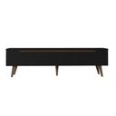 Ver imagem 7 de Rack para Tv até 80 Polegadas 180cm 2 Portas 1 Gaveta Preto/rustic Toronto Madesa