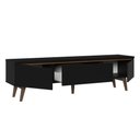 Ver imagem 6 de Rack para Tv até 80 Polegadas 180cm 2 Portas 1 Gaveta Preto/rustic Toronto Madesa