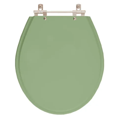 Assento Sanitario Poliester com Amortecedor Ravena Verde Malva para bacia Deca