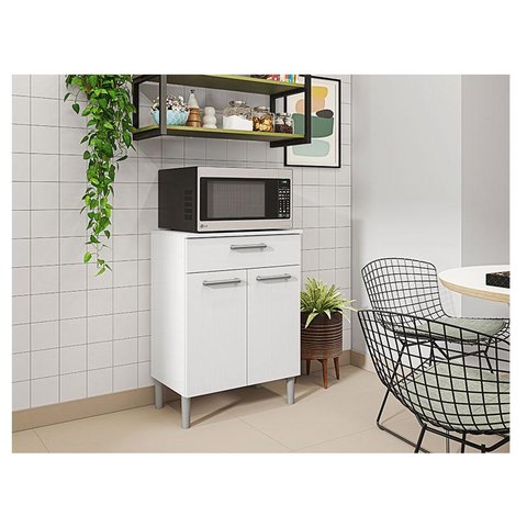 Balcão Multiuso Ambiente Diamante Branco Supremo - Kits Paraná