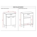 Ver imagem 4 de Balcão Multiuso Ambiente Diamante Branco Supremo - Kits Paraná