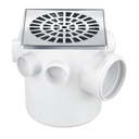 Ver imagem 1 de Caixa Sifonada 150x150x75 Com Grelha Cromada 5257 Herc