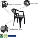 Ver imagem 3 de Kit 4 Cadeiras Tramontina Iguape com Braços em Polipropileno Empilhável