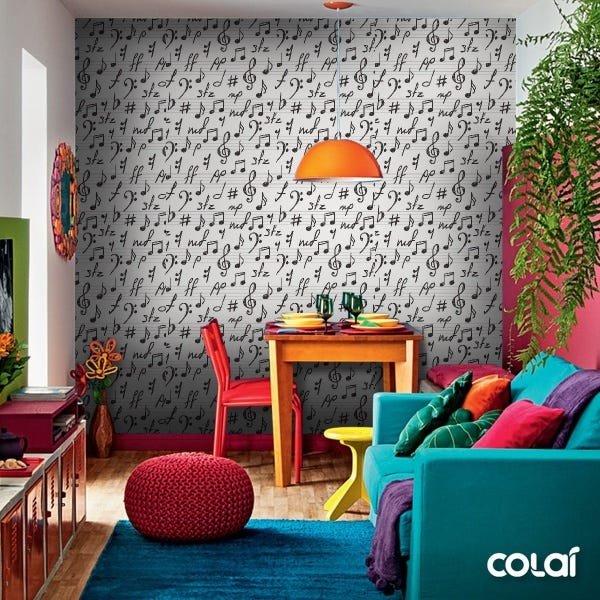 Papel de Parede Adesivo Lavável Bolas Cinzas 3m - 5
