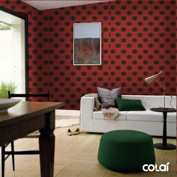 Papel de Parede Lavável Bolinhas Multicoloridas 3m - 4