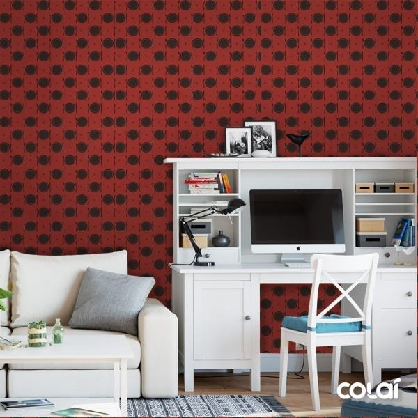 Papel de Parede Lavável Bolinhas Multicoloridas 3m - 2