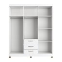 Ver imagem 3 de Guarda-Roupa Casal 6 Portas 3 Gavetas Branco