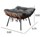 Ver imagem 3 de Puff Costela Cor:Veludo Cinza 220