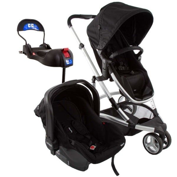 Carrinho de Bebê Travel System Sky Trio com Bebê Conforto e Base ...