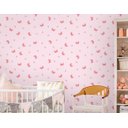 Ver imagem 2 de Papel de Parede Infantil - Borboletas Pink Arte Destaque 3,50 Metros
