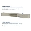 Ver imagem 4 de Nicho Union 180 cm 2 Gavetas sem LED Off White Mavaular