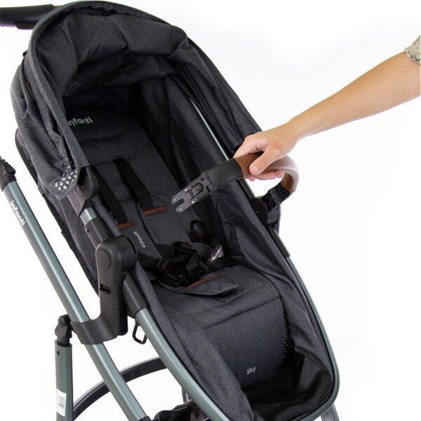 Carrinho de Bebê Travel System Sky Trio com Bebê Conforto e Base - Infanti - 13