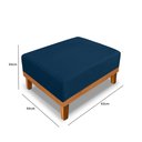 Ver imagem 3 de Puff Isa Sala de Estar Linho Azul