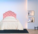 Ver imagem 2 de Cabeceira P. Cama Boxsolteiro Captonê Deluxe em Veludo Rosê