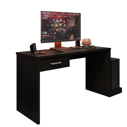Mesa Gamer com 1 Gaveta e Suporte para Cpu Drx-9000 Preto
