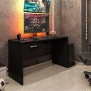 Ver imagem 2 de Mesa Gamer com 1 Gaveta e Suporte para Cpu Drx-9000 Preto