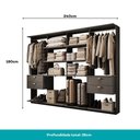 Ver imagem 4 de Closet com 4 Gavetas Alasca Preto Touch Carraro