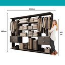 Ver imagem 7 de Closet com 4 Gavetas Alasca Preto Touch Carraro