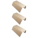 Ver imagem 1 de Kit 3 Puxadores Dourado Alça de Sobrepor para Móvel Armários e Gavetas Pv22 80