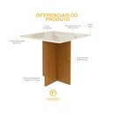 Ver mais imagens de Conjunto Sala de Jantar Mesa Tampo de Vidro Fidelitá Barcelona com 4 Cadeiras