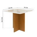 Ver imagem 4 de Conjunto Sala de Jantar Mesa Tampo de Vidro Fidelitá Barcelona com 4 Cadeiras