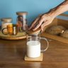Jarra de vidro com medida e tampa de bambu 500ml - Oikos - 3