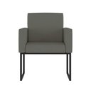 Ver imagem 2 de Kit Sofá 2 Lugares + 2 Poltronas para Recepção Sala Balaqui Cor:cinza Cinza