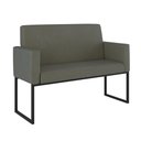 Ver imagem 7 de Kit Sofá 2 Lugares + 2 Poltronas para Recepção Sala Balaqui Cor:cinza Cinza