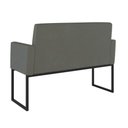 Ver mais imagens de Kit Sofá 2 Lugares + 2 Poltronas para Recepção Sala Balaqui Cor:cinza Cinza