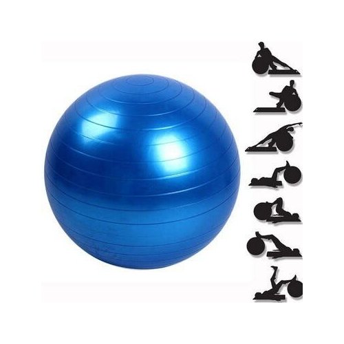 Bola Pilates Yoga Fitness 75 cm S/ Bomba Abdominal Ginastica