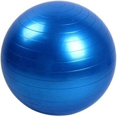 Bola para Exercícios Pilates 65cm Suporta até 150 Kg Azul - 1