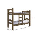 Ver imagem 6 de Beliche com Escada Jequitibá J&A Móveis Absolut 202x162x97