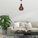 Ver imagem 2 de Luminária Teto tipo Pendente em MDF - Completa -:Marrom
