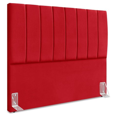 Cabeceira Queen 160 Cm com Frame Dalia Suede Vermelho Artte