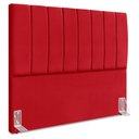 Ver imagem 1 de Cabeceira Queen 160 Cm com Frame Dalia Suede Vermelho Artte