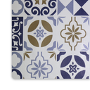 Ver imagem 4 de 6 Jogo Americano Azulejo Portugues - Bege Impermeável Pvc