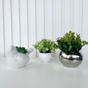 Ver imagem 4 de Decoração sala quarto dupla vaso decor + pássaro c/ planta