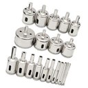 Ver imagem 5 de Kit 21 Brocas Diamantadas Fura Vidro Mármore Piso Cerâmica Granito GT780