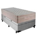 Ver imagem 2 de Cama Box Baú Suede Solteiro + Colchão Sereneprime Molas Ensacadas 88x188x69 Cinza