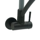 Ver imagem 5 de Torneira Cozinha Parede Gourmet Bica Alta Arco Flexível 1/4 Volta Cinza e Preto Fosco